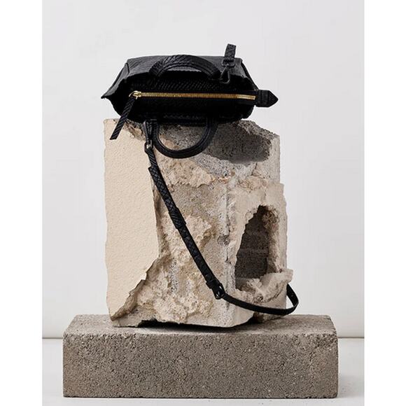 Ampersand as Apostrophe Micro-Tote / Black Python NWT - Picture 3 of 5